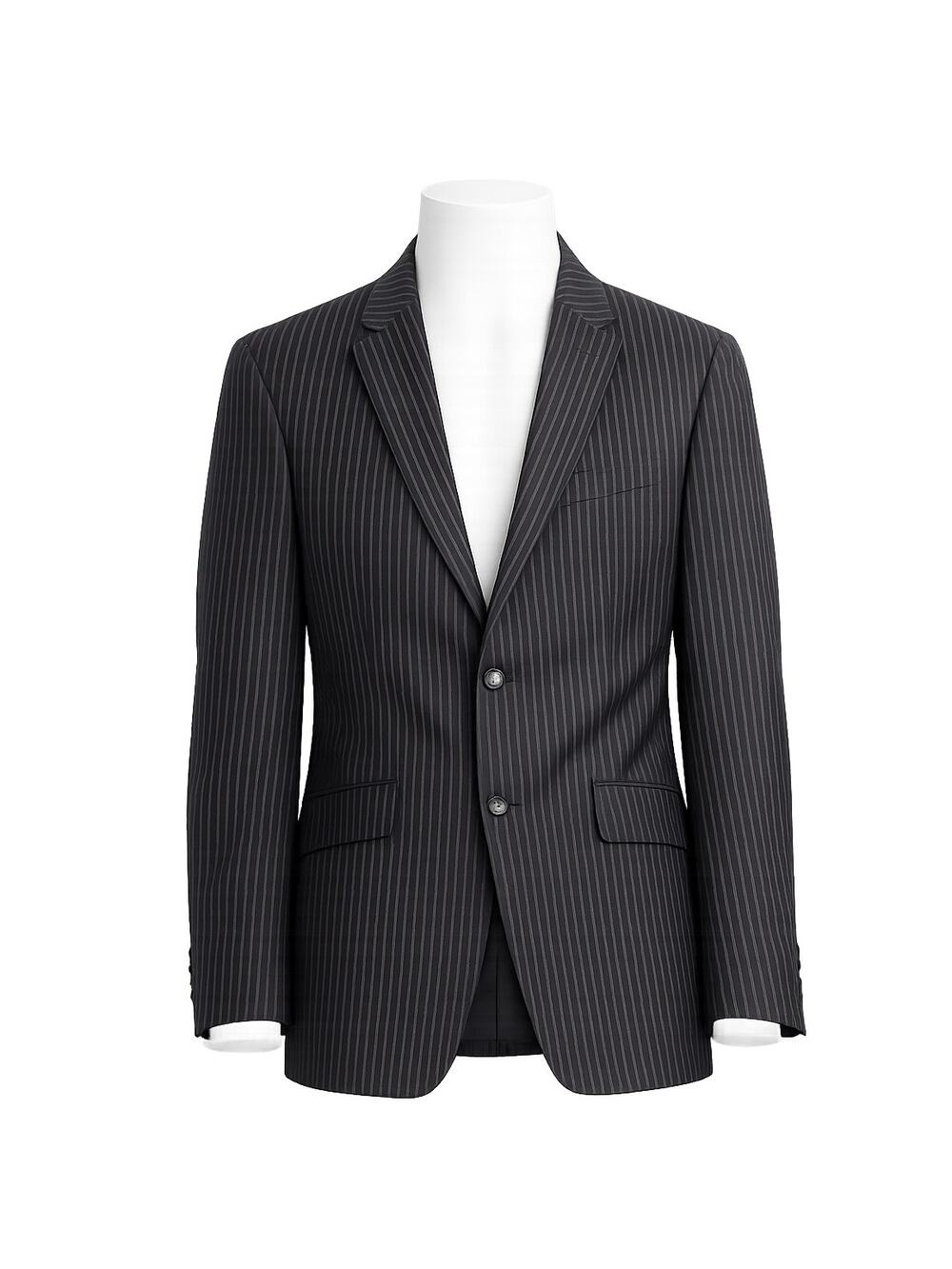 Austin Reed Men's Gray Pinstripe Wool Blend Blazer Sport Coat - Size 40L